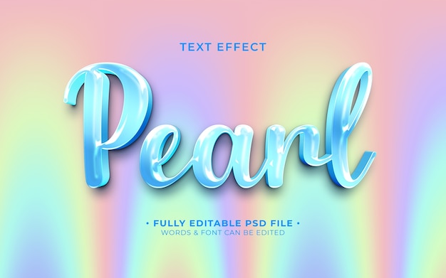 Pearl text effect