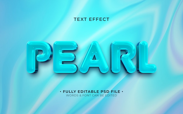 PSD pearl text effect