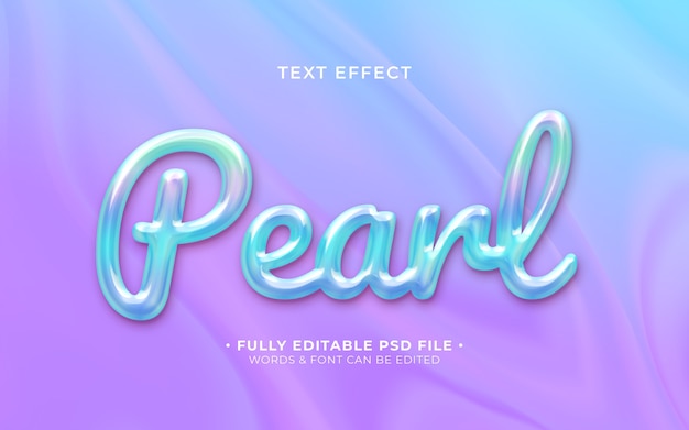 PSD pearl text effect