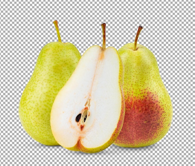 PSD pears isolated