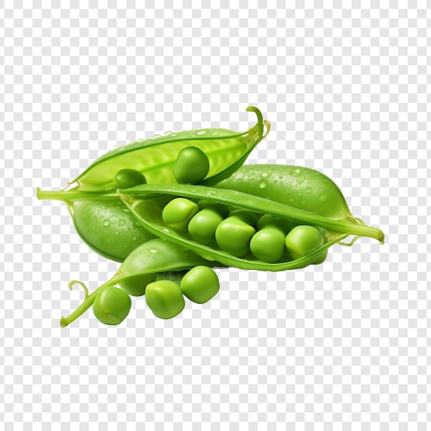 Peas isolated on transparent background