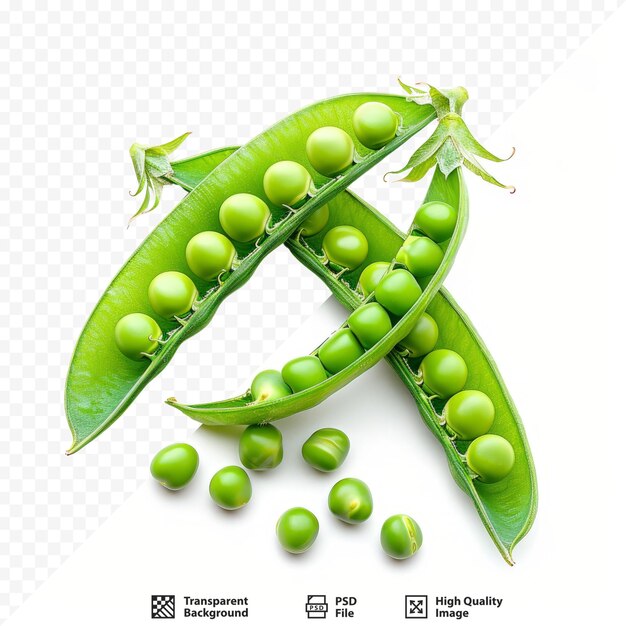 PSD peas isolated