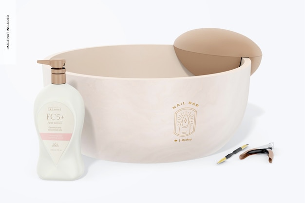 Pedicure bowl mockup