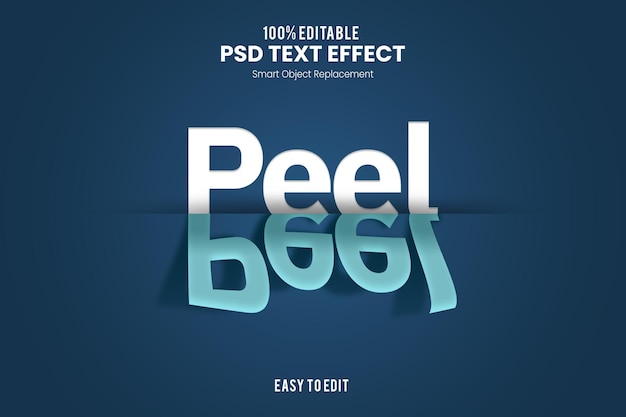 PeelText Effect