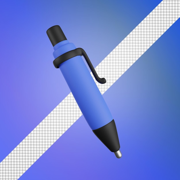 PSD pen 3d illustration