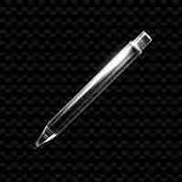 PSD a pen on a black background with a pattern of dots