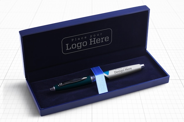 Mockup box penna