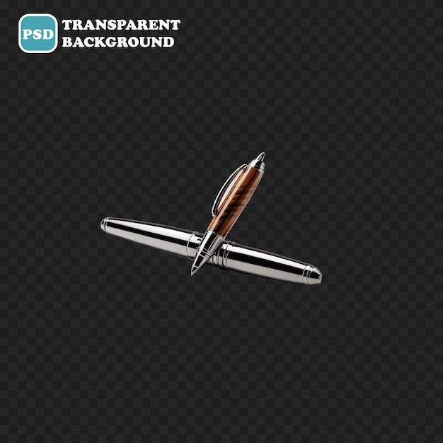 PSD pen icon isolated 3d render illustration