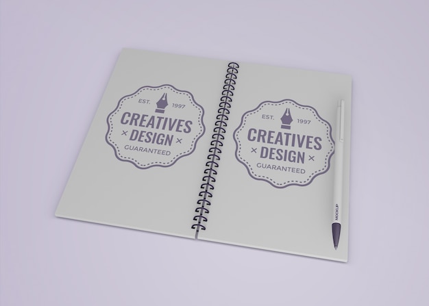 pen mockup for merchandising