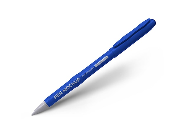 Pen Mockup Template with Open Cap 