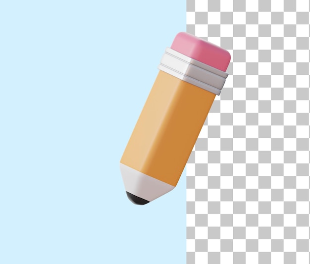 Pencil 3d icon illustration