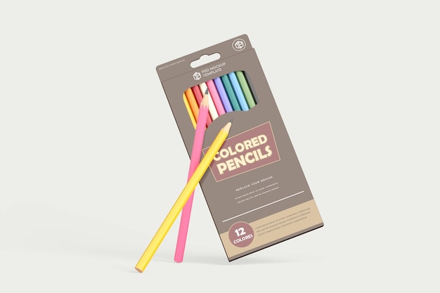 PSD pencil box mockup