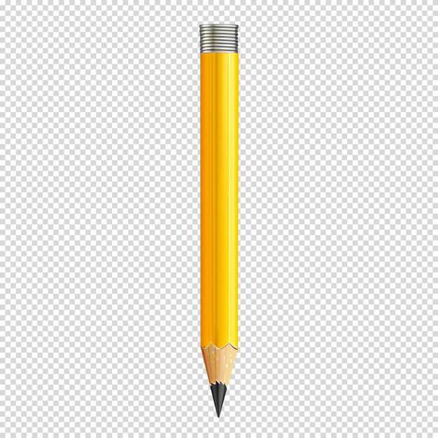 PSD pencil isolated on transparent background pencil day