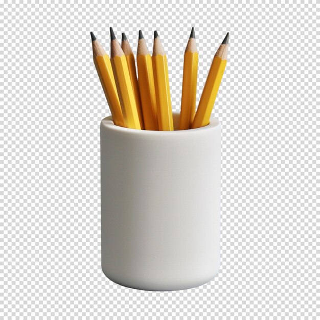 PSD pencil isolated on transparent background pencil day