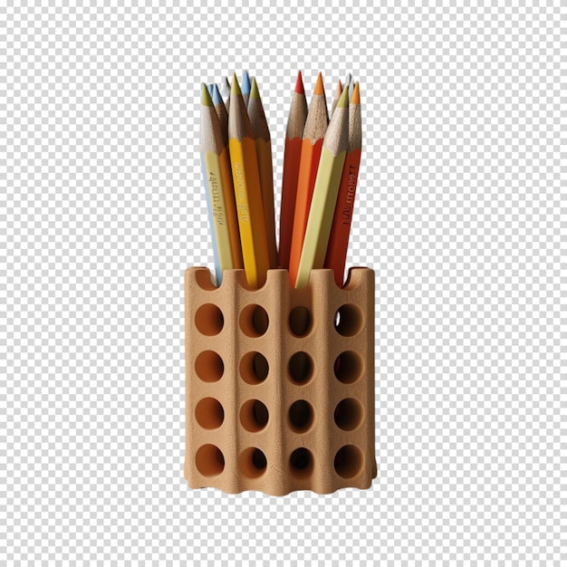 PSD pencil isolated on transparent background