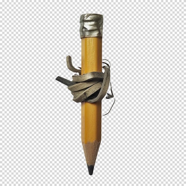 PSD pencil isolated on transparent background