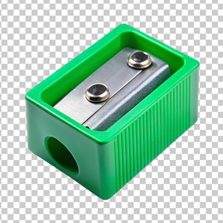 PSD pencil sharpener isolated on white