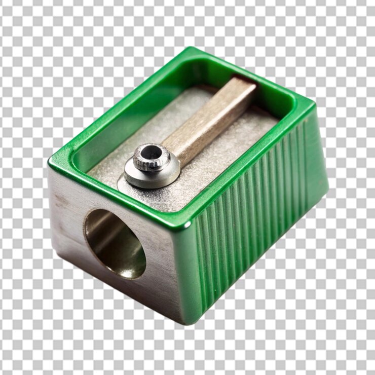 PSD pencil sharpener isolated on white