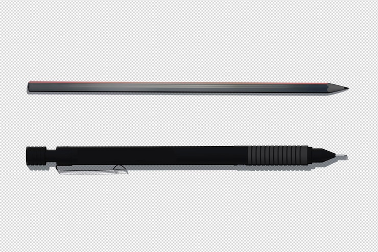 PSD pencils mechanical and traditional