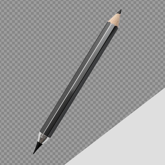 PSD pencils png isolated on transparent background