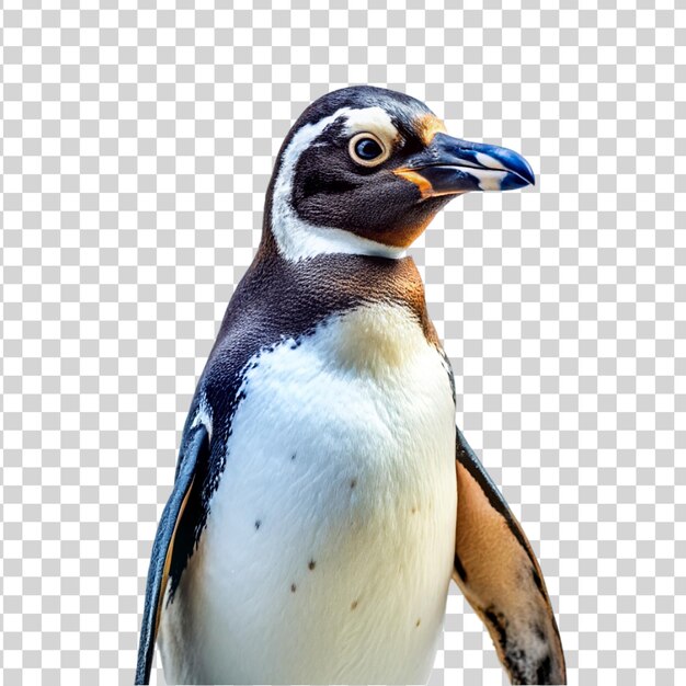 PSD Пингвин изолирован на прозрачном фоне
