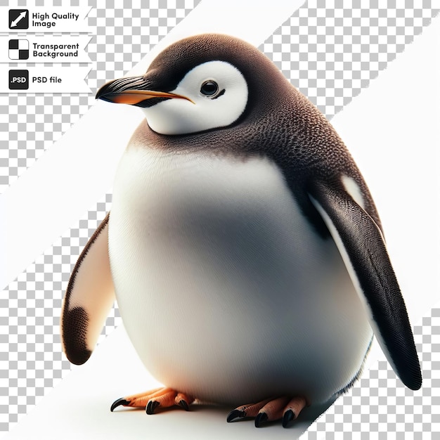 A penguin with a label that says penguin on it