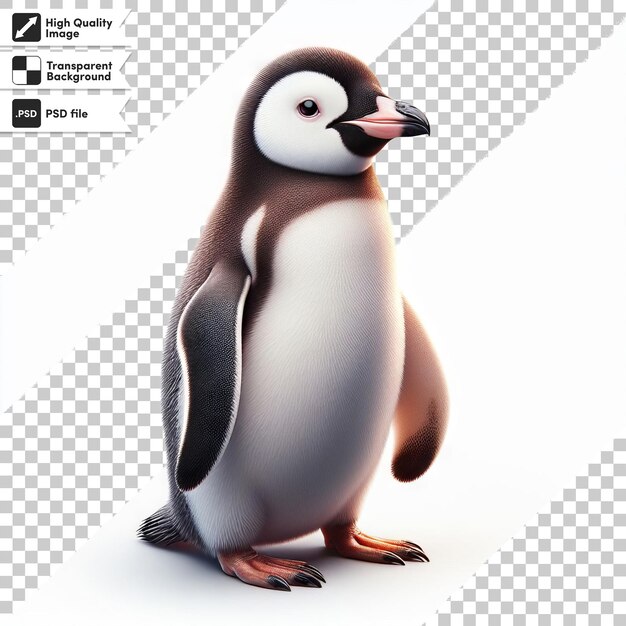 PSD a penguin with a picture of a penguin on it