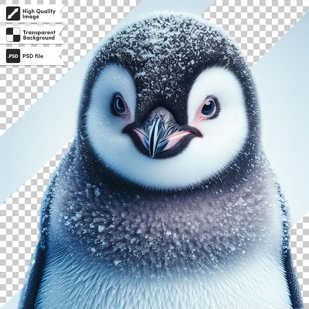 PSD a penguin with a picture of a penguin on it