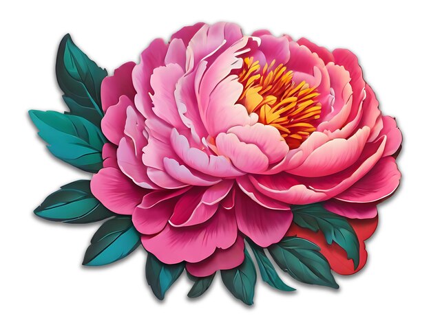 PSD peony bloem psd