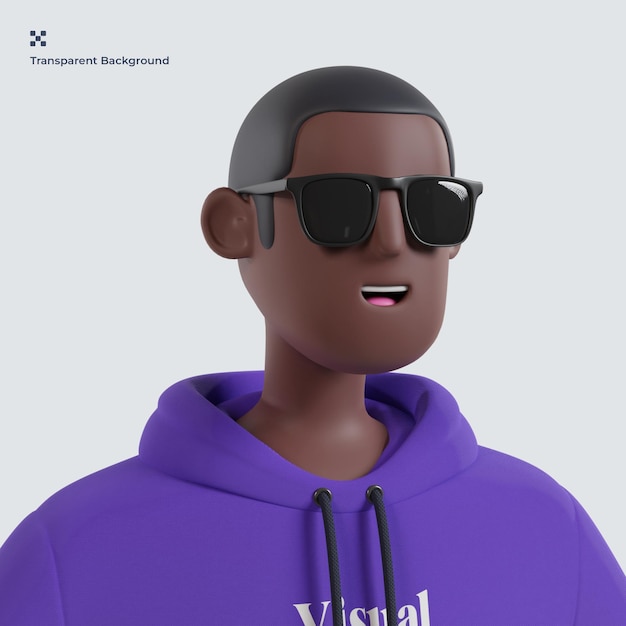 Illustrazione 3d dell'avatar della gente