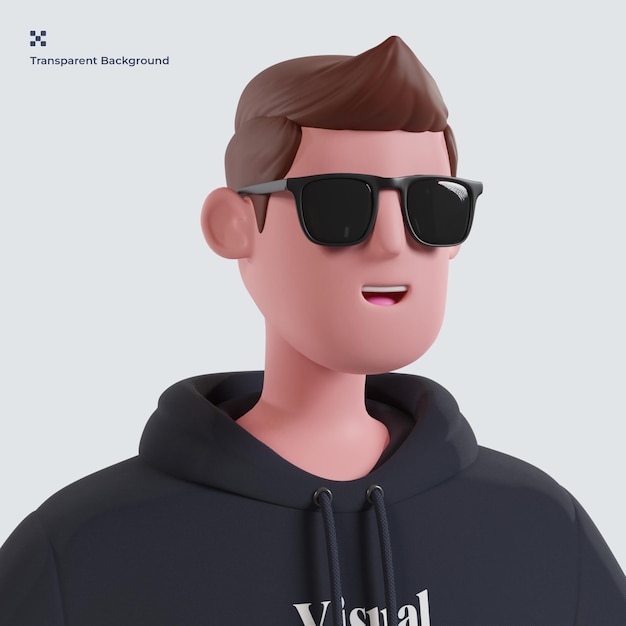 Illustrazione 3d dell'avatar della gente