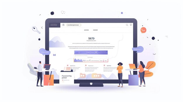 Люди, использующие платформу анализа данных на своих компьютерах