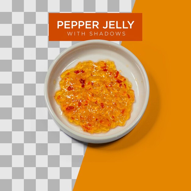 Peper jelly met schaduwen