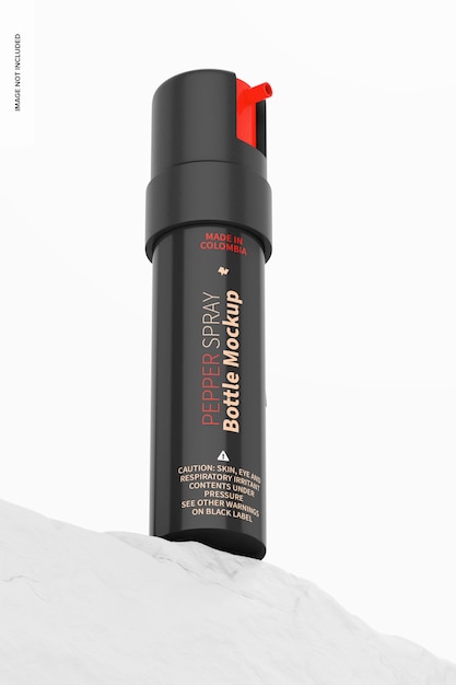 Mockup di bottiglia spray al pepe