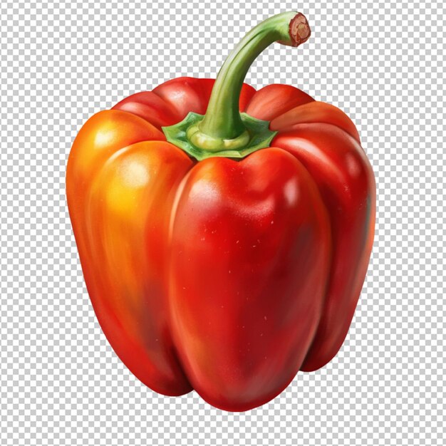 Pepper on transparent background