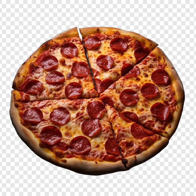 Pepperoni isolated on transparent background