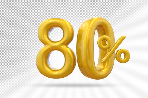 Percentuale di offerta d'oro in 3d