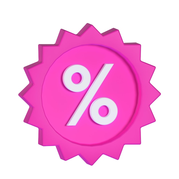PSD percentage 3d-pictogram