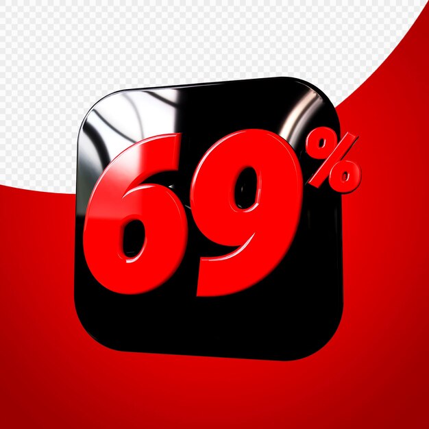 PSD percentuale rendering 3d premium psd