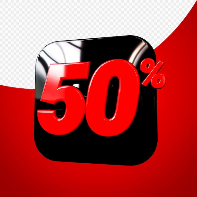 PSD percentage 3d render premium psd