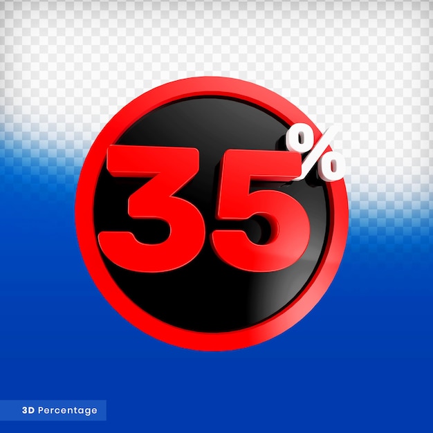 Percentuale di rendering 3d premium