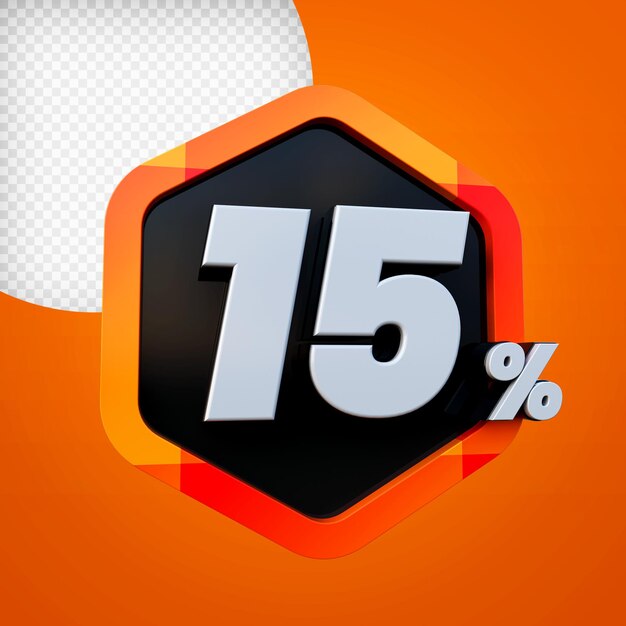 Percentage 3d render premium