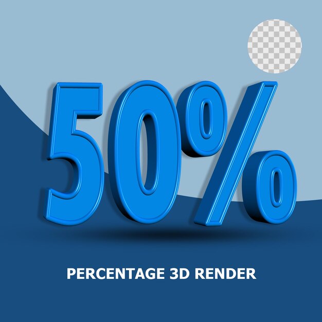 PERCENTAGE 3D RENDER