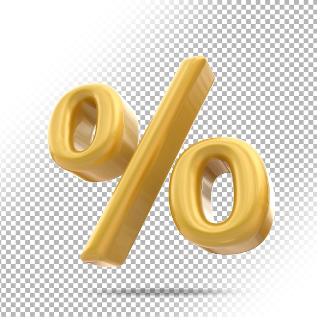 Percentage goud 3d luxe