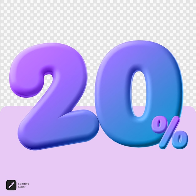 Percentage verkoop van 3d-nummer