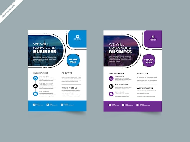 PSD perfect corporate flyer template