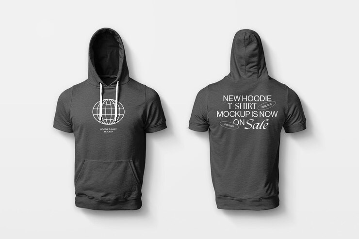 PSD パーフェクト・フィット・リアル・フラットレイ・tシャツ・フーディ・モックアップ