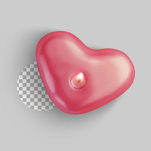 perfect item for love concept with heart candle stick