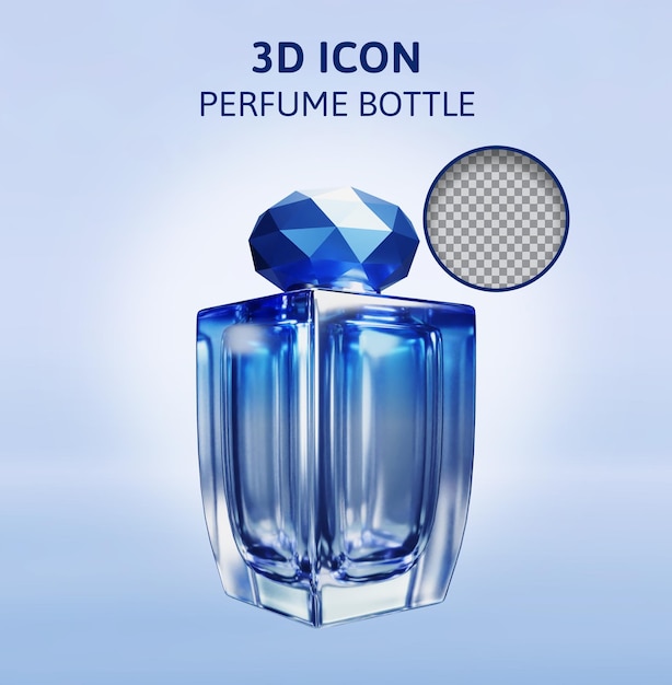 perfume bottle 3d illustration