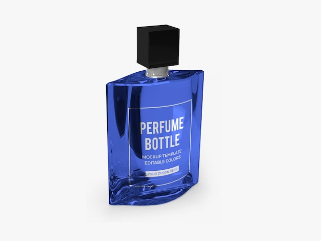 Perfume Bottle Mockup Design Rendering Isolated